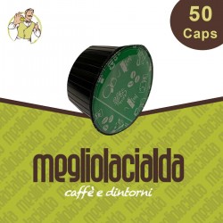 50 capsule Megliolacialda decaffeinato Dolce Gusto