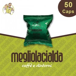 50 capsule Megliolacialda Decaffeinato Nespresso