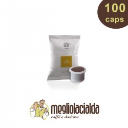 100 capsule Lollo caffè Passione Più miscela oro, compatibili Uno System