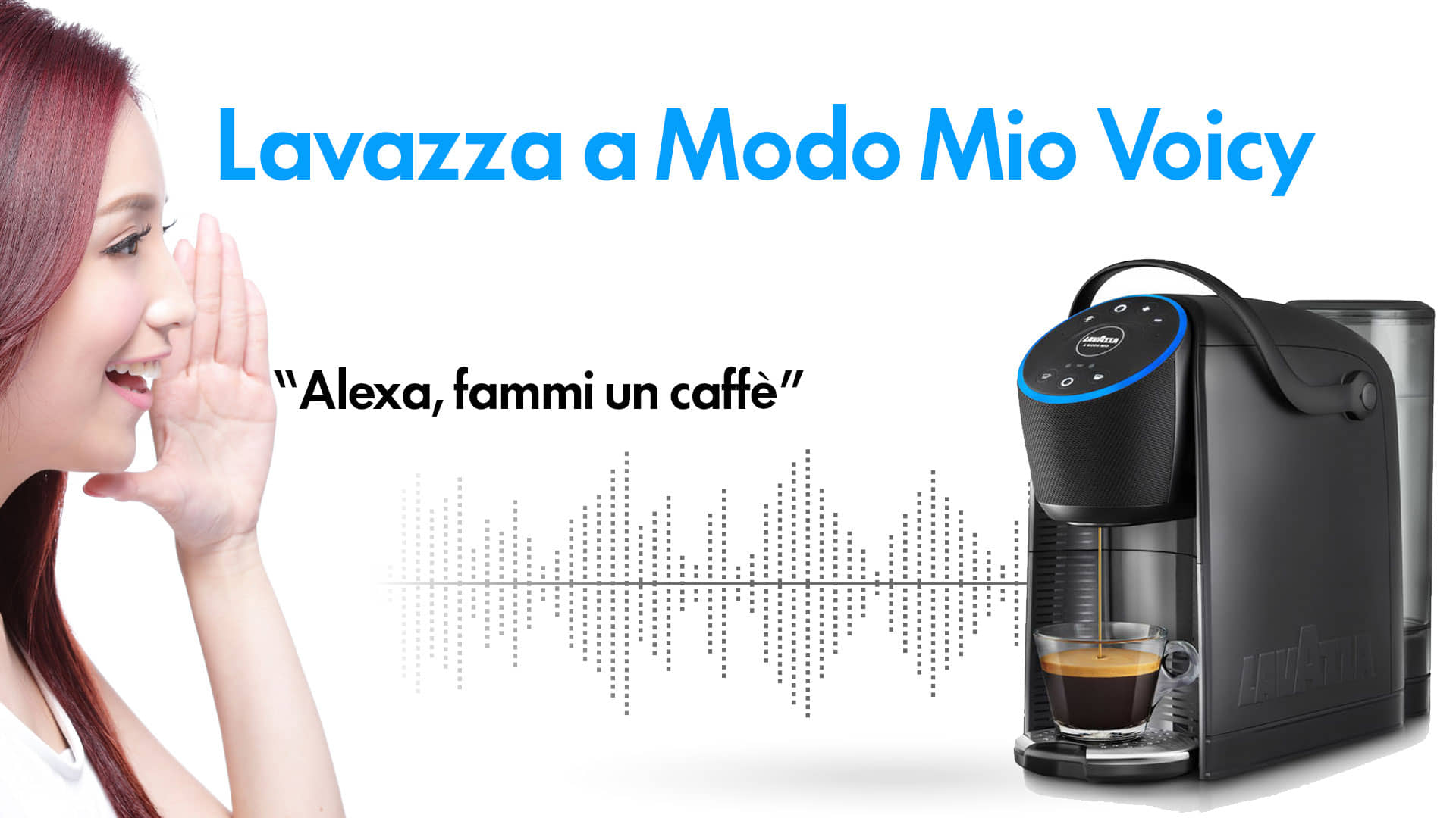 Lavazza a Modo Mio Voicy con Alexa: caffè e streaming insieme